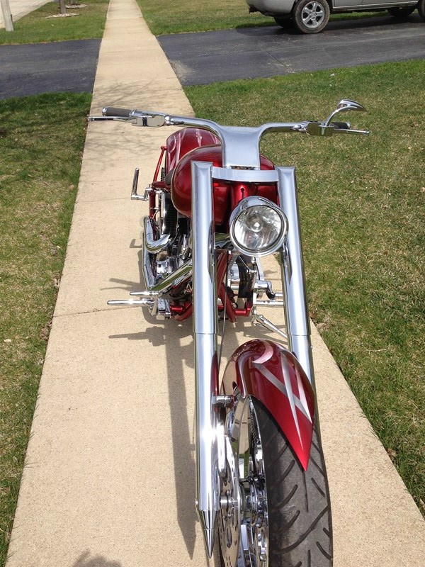 2005 Midwest Motor Vehicles Custom Chopper (Candy Red ), New Lenox