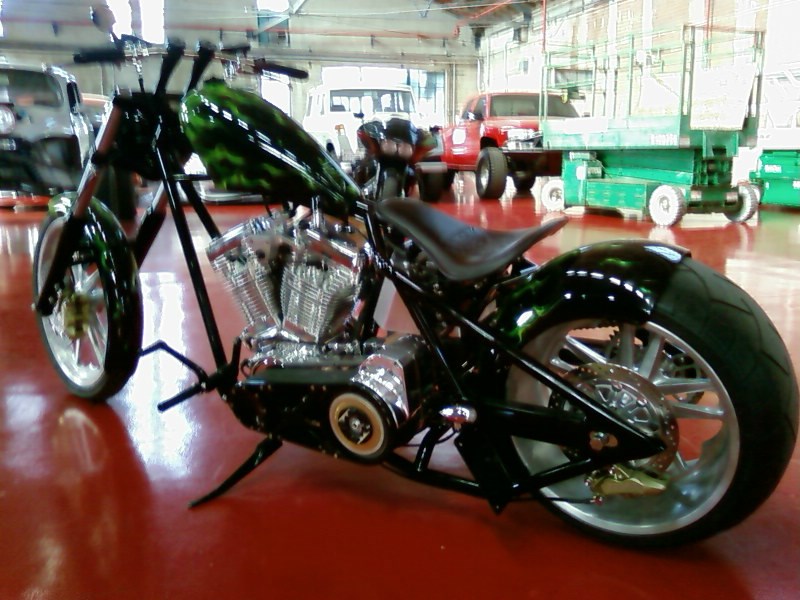 2008 Special Construction Chopper (Black / Green), Marseilles, Illinois