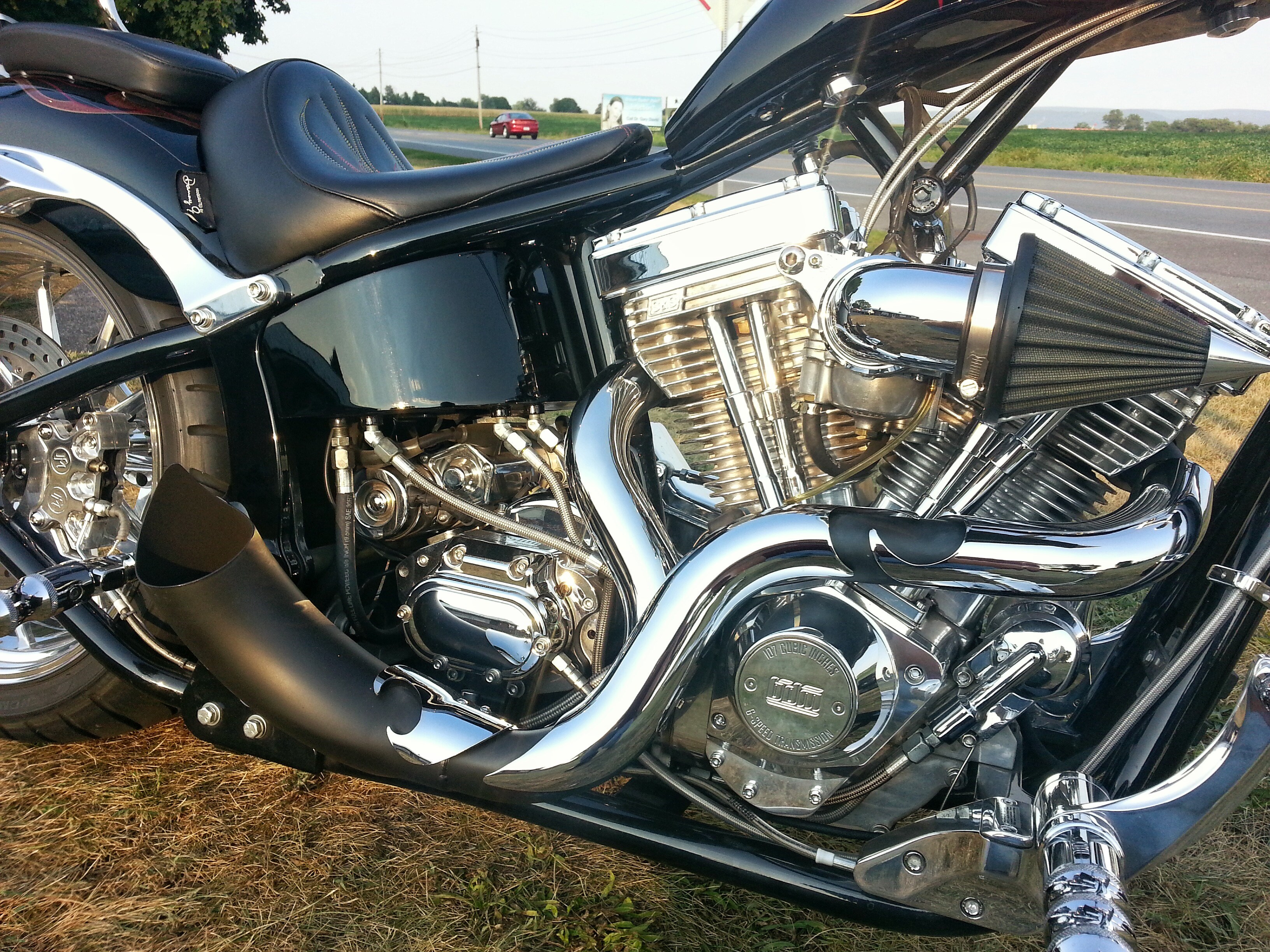 2004 Big Dog Chopper (black/metal flake flames), chambersburg