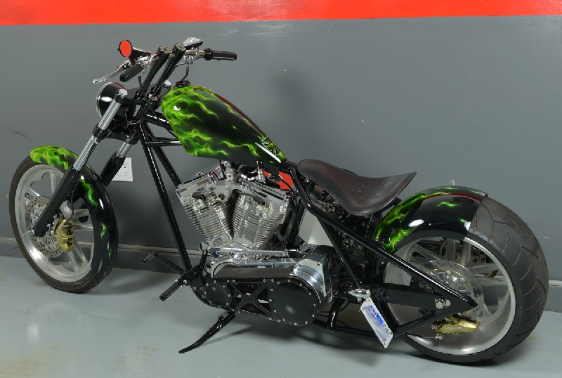2008 Special Construction Chopper (Black / Green), Marseilles, Illinois