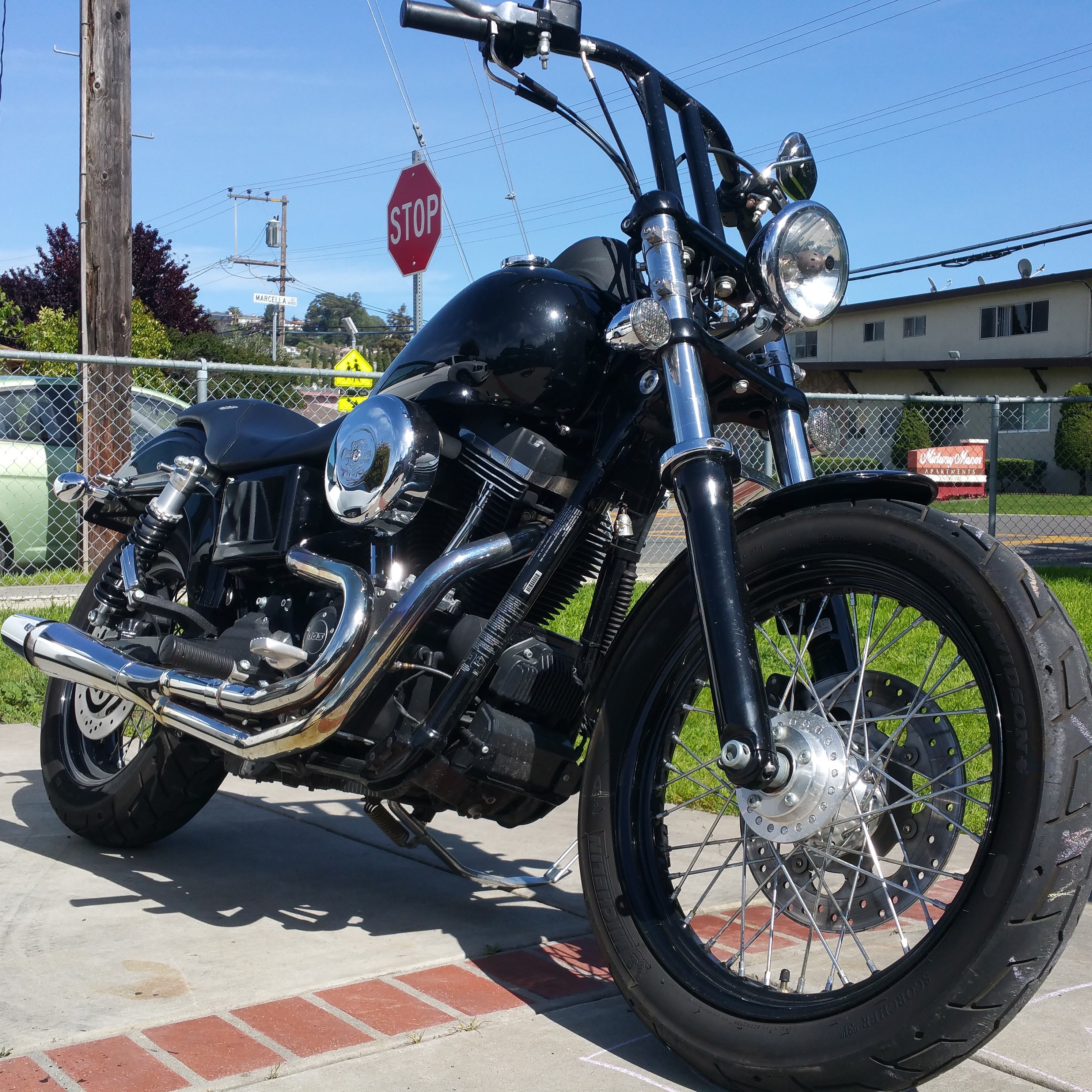 dyna street bob handlebars