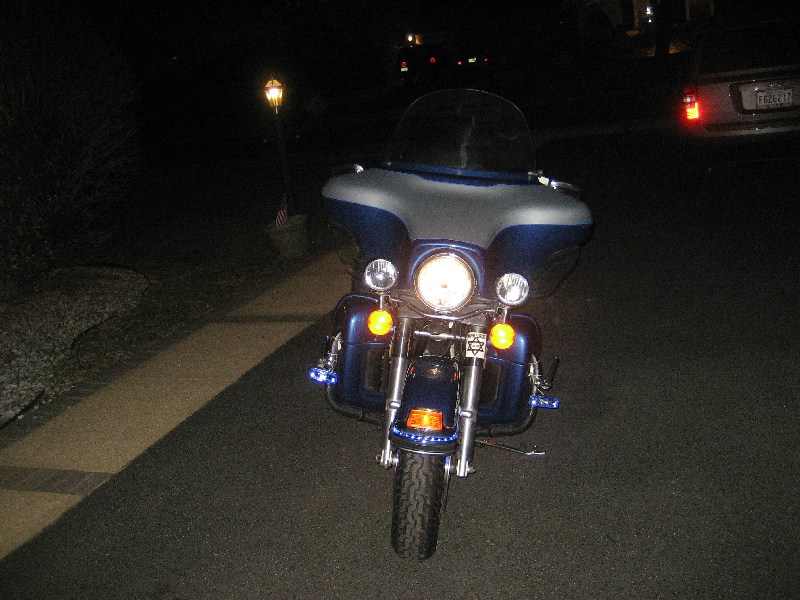 apg blue mini bike chopper