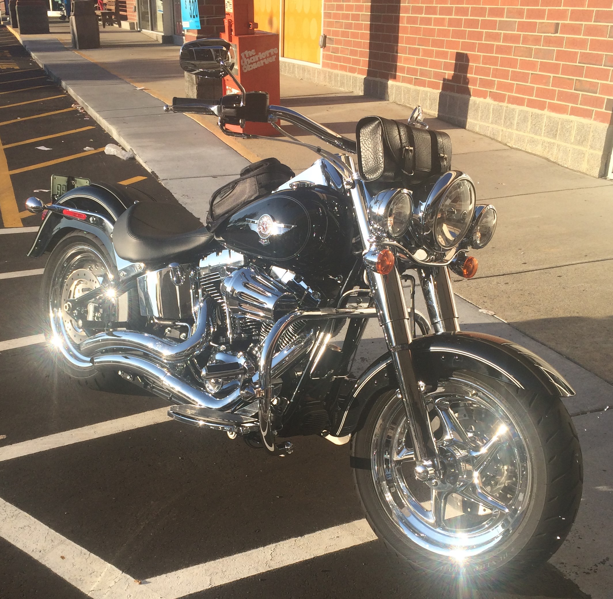 2014 HarleyDavidson® FLSTF Softail® Fat Boy® (Black), Gastonia, North