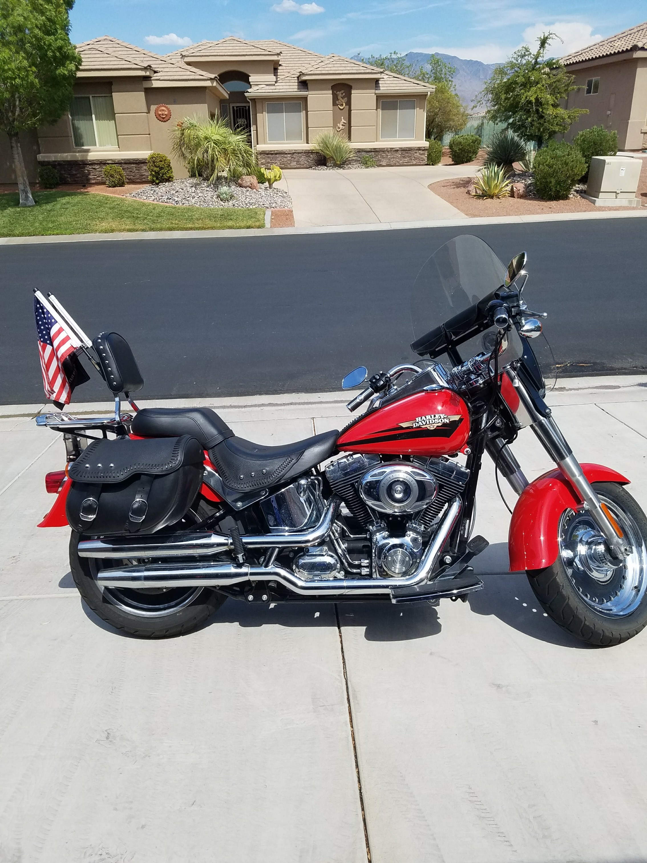 2010 HarleyDavidson® FLSTF Softail® Fat Boy® (Red), Mesquite, Nevada