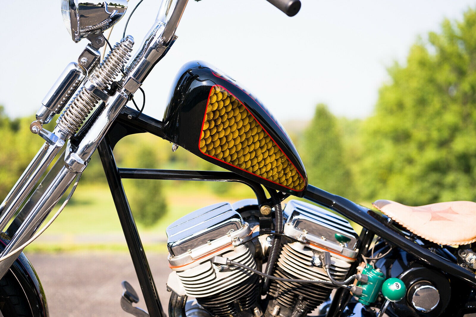 2020 American Classic Motors Chopper (Custom Gold Metal Flake