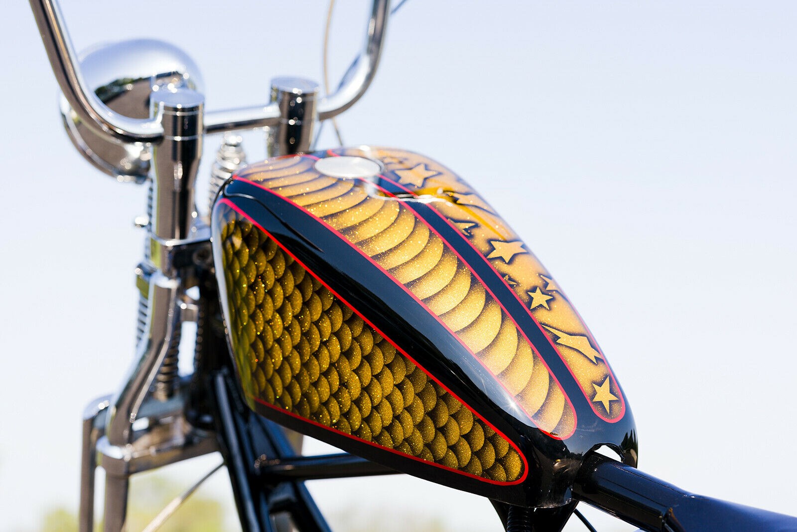 2020 American Classic Motors Chopper (Custom Gold Metal Flake