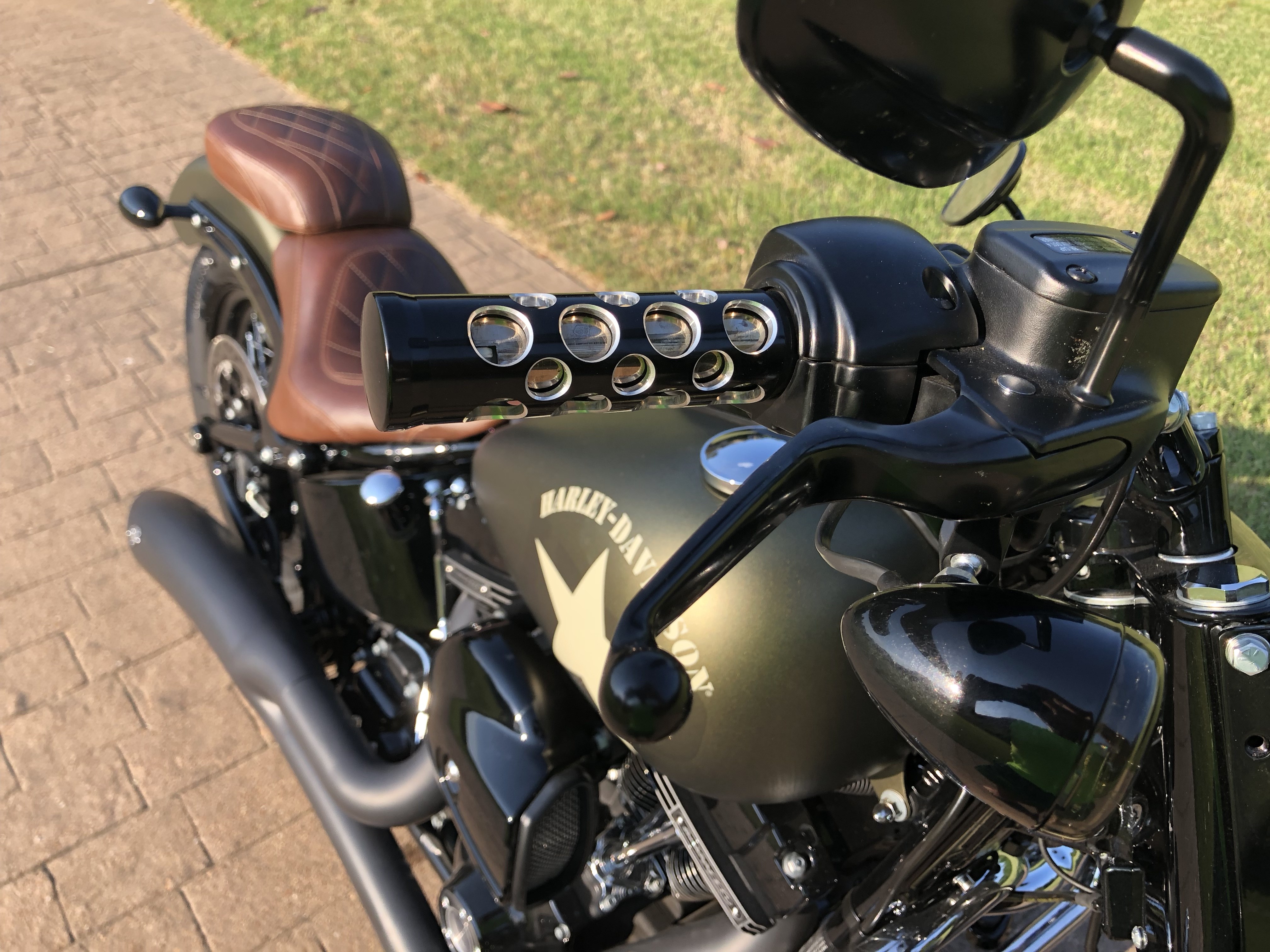 matte green harley davidson