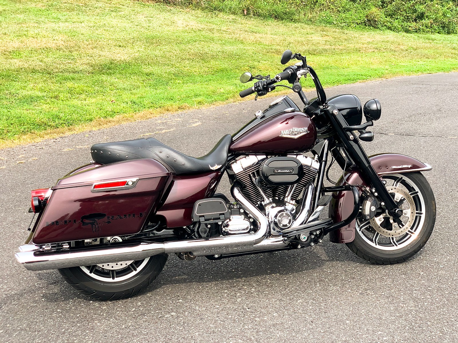 black cherry pearl harley