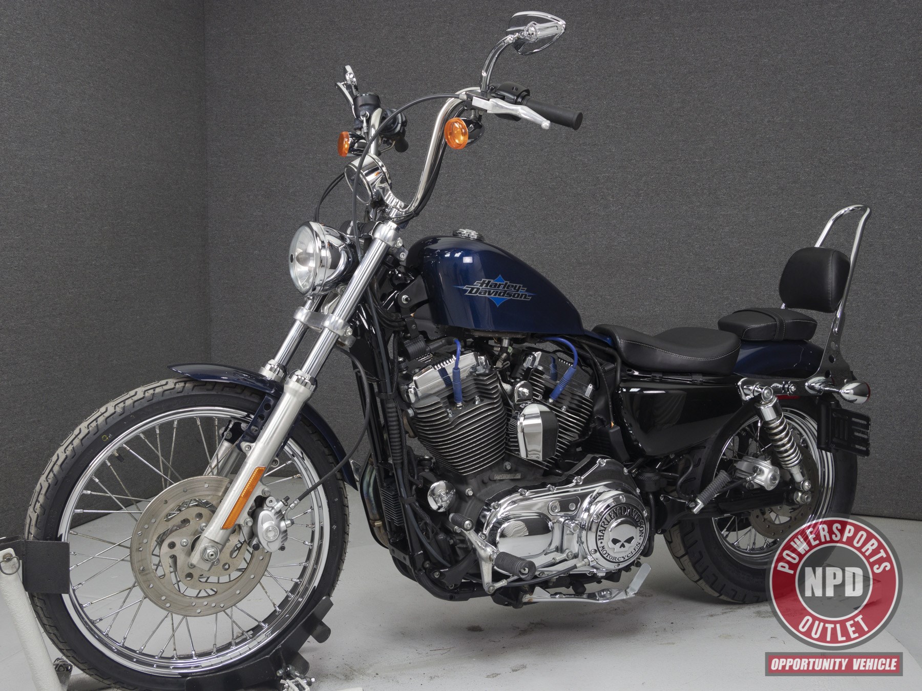 big blue pearl harley davidson