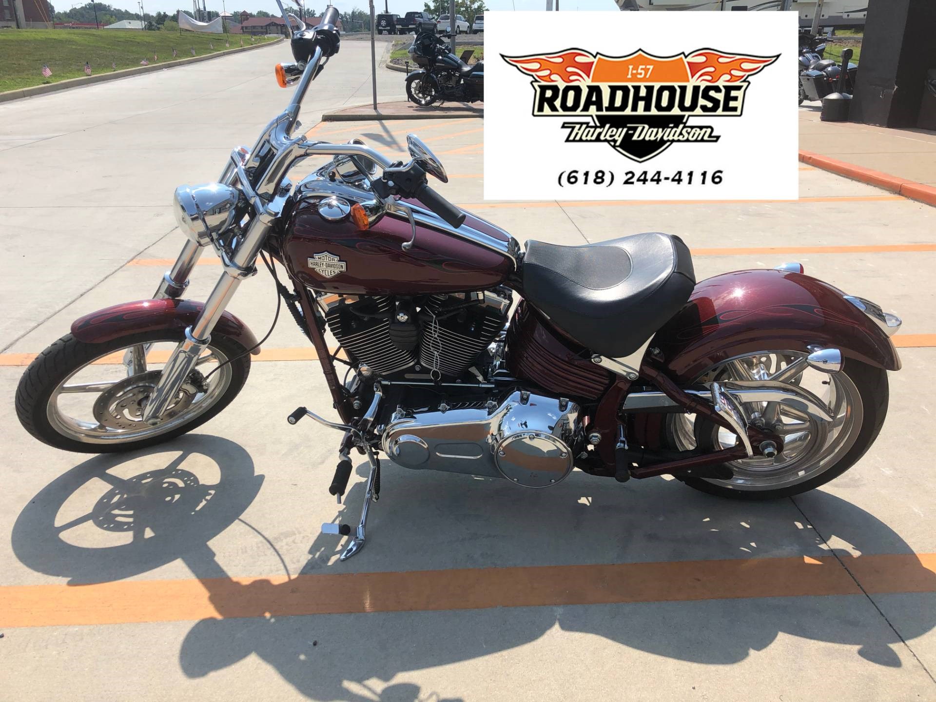 2008 HarleyDavidson® FXCWC Softail® Rocker™ C (Crimson Red Sunglo