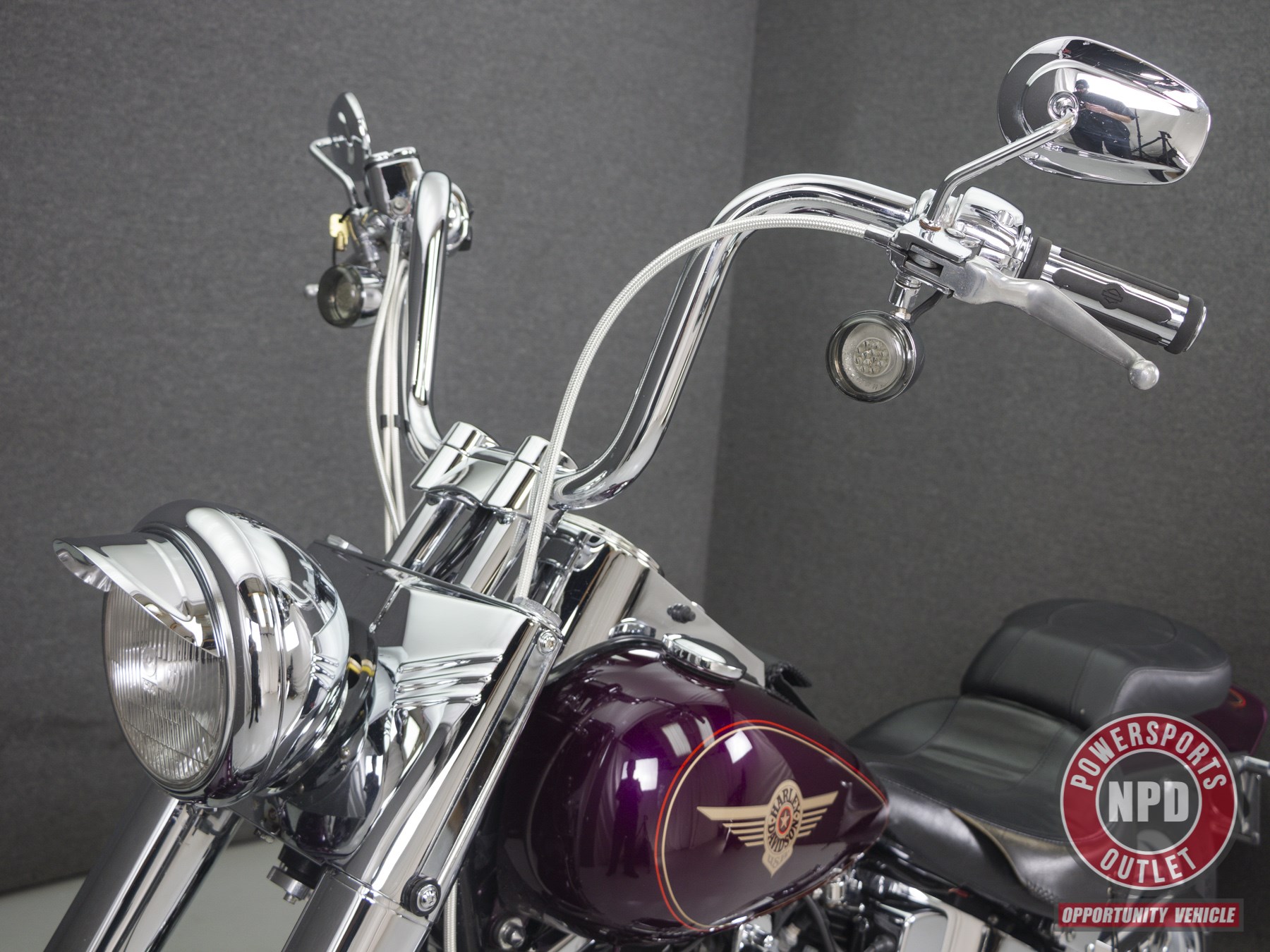 1997 HarleyDavidson® FLSTF Softail® Fat Boy® (VIOLET PEARL), Pembroke, New Hampshire (909060