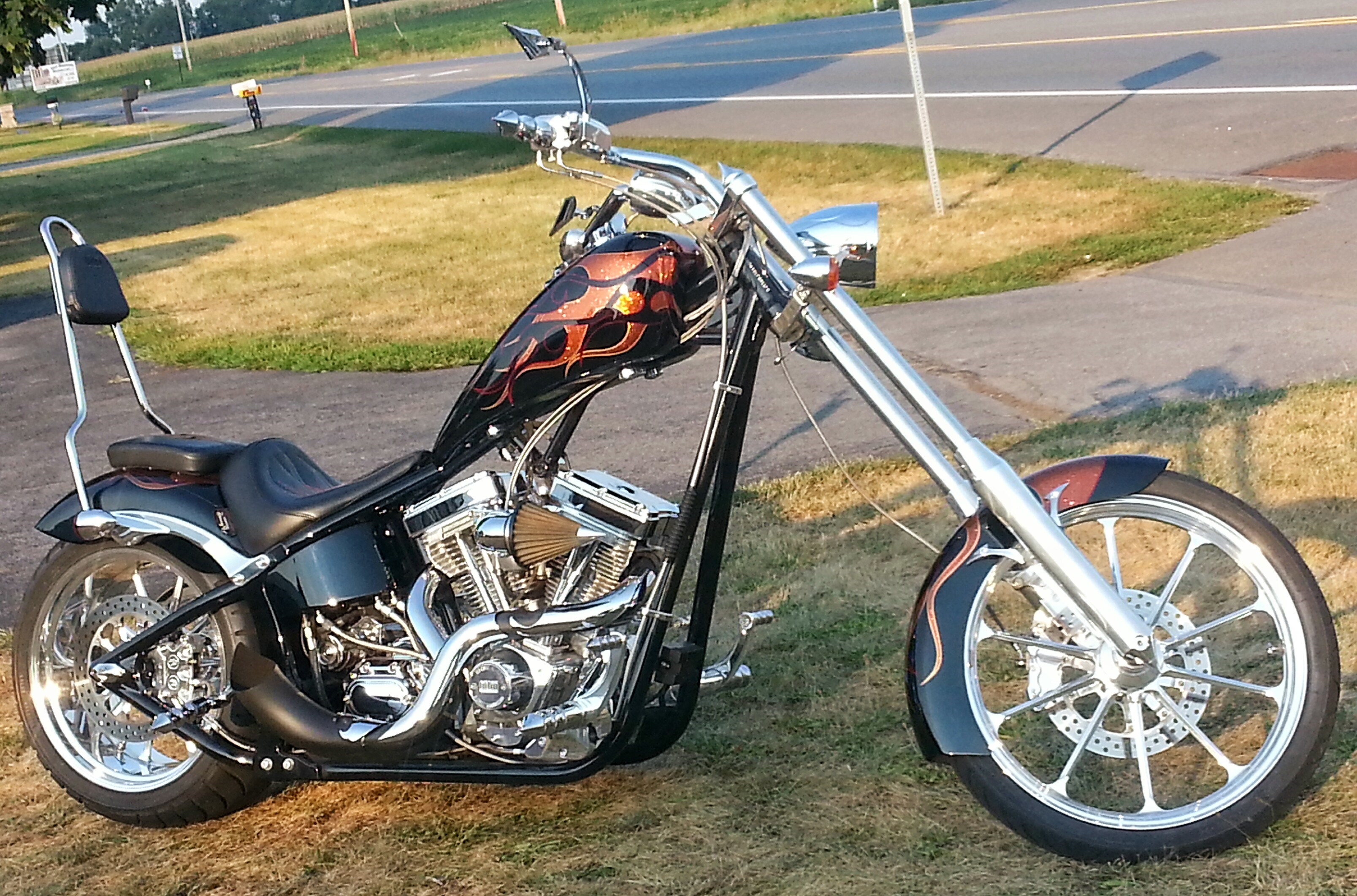 2004 Big Dog Chopper (black/metal flake flames), chambersburg ...