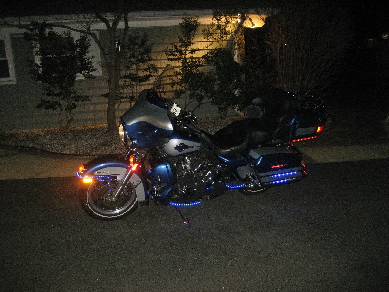 apg blue mini bike chopper