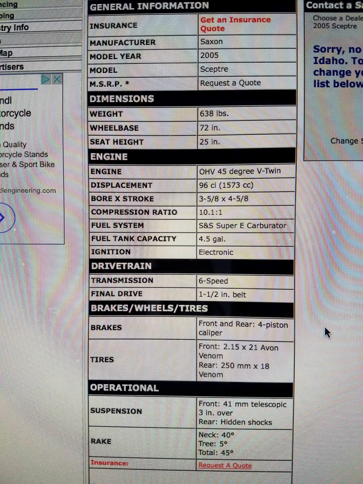 2005 Saxon Sceptre for Sale in bloomingburg, NY (Item 697895)