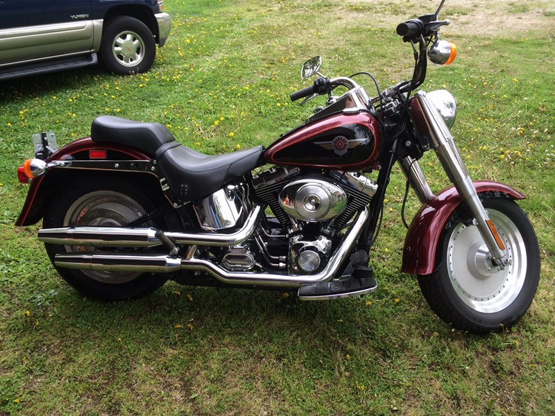 harley davidson fatboy red