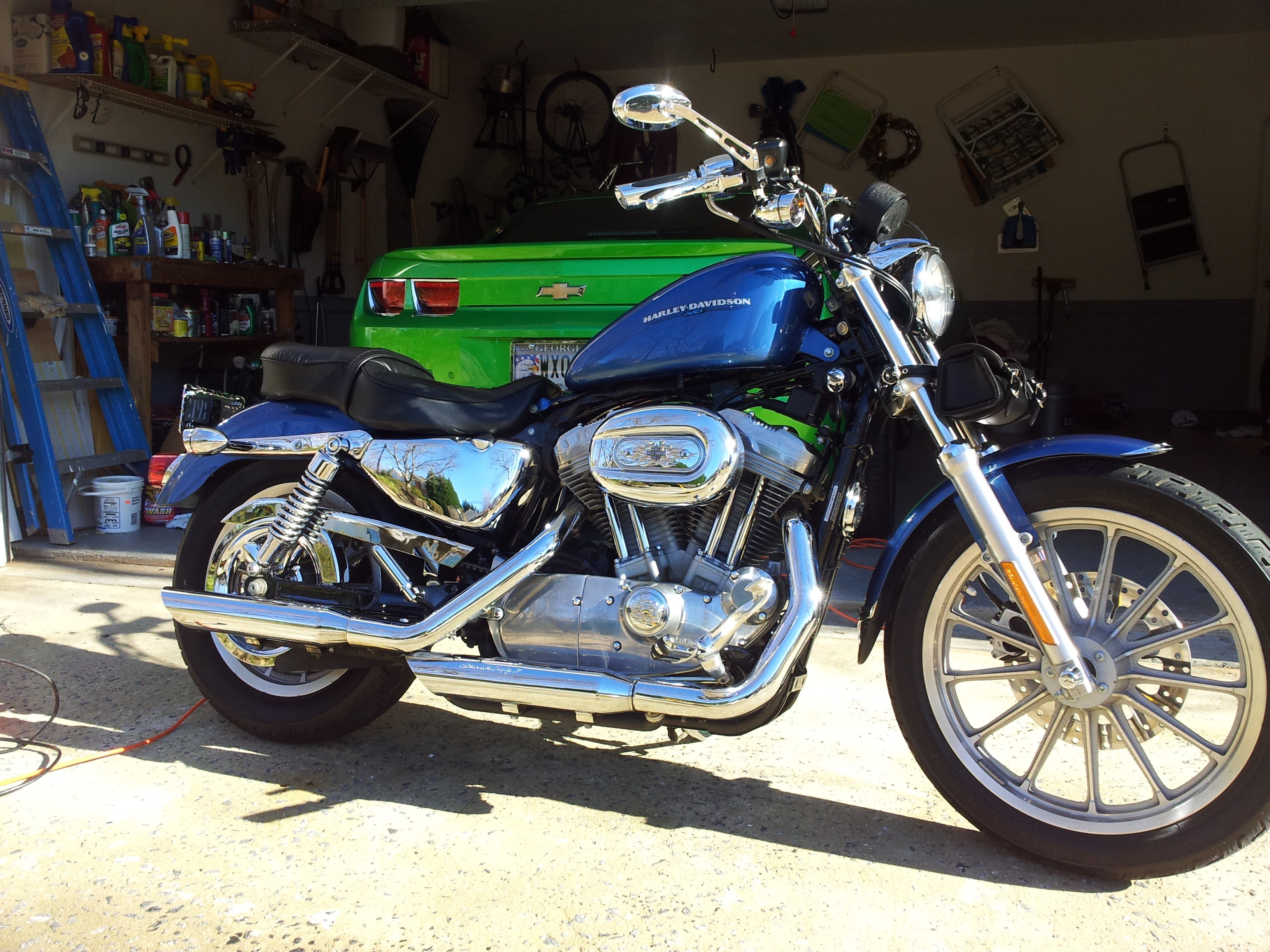 Aluminum Fork Brace For Harley Sportster, Dyna, Forty Eight, Iron 883 & More - Improves Stability, Black