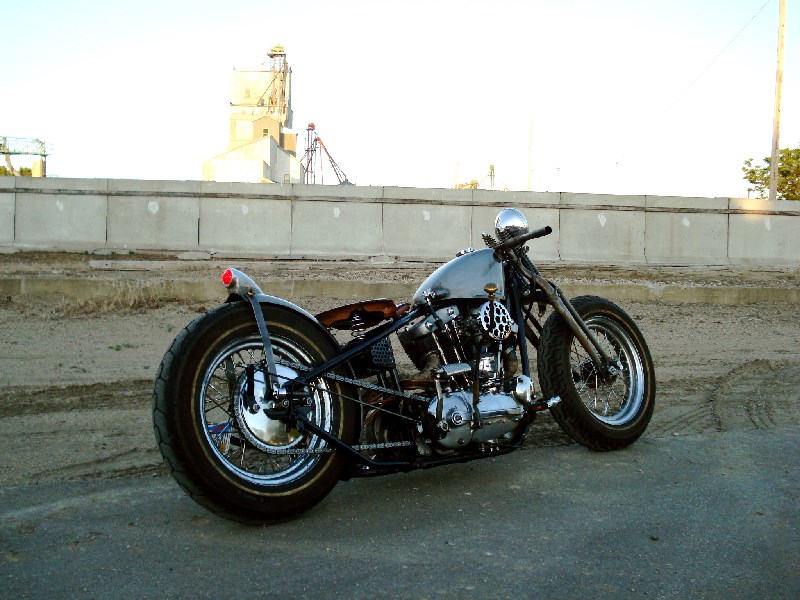 「CHOPPER BUILDER」　RUDEBLACK 34×34 JACE SCHROEDER 1966 Crazy Franks Shovelhead Chopper at Mama