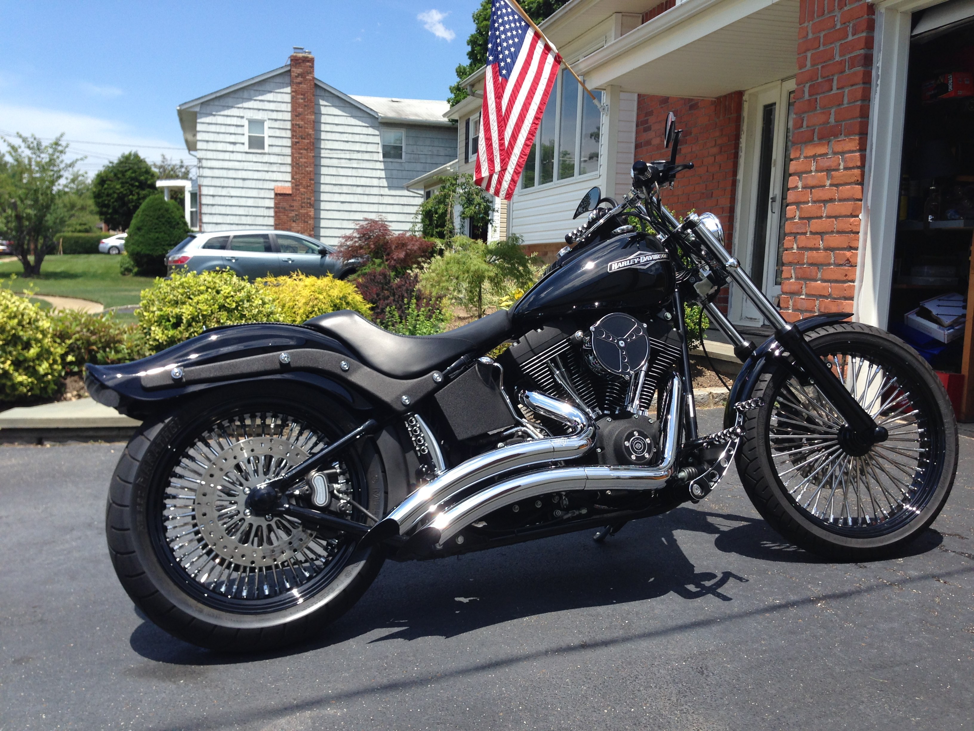 HARLEY-DAVIDSON ハーレー黒　サイドファスナーヒール高約9センチ HARLEY-DAVIDSON ハーレー黒 サイドファスナーヒール高約9センチ