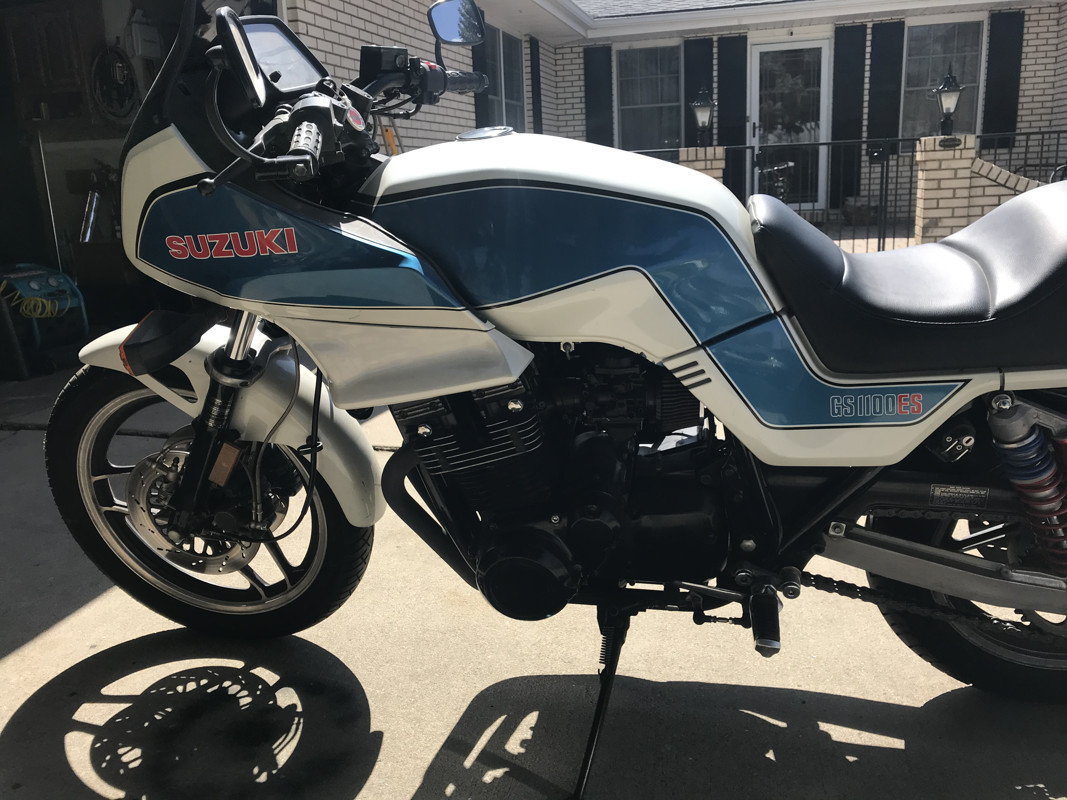 1983 Suzuki GS1100E Reproduction Decal Set – Blue Model – By Reprodecals