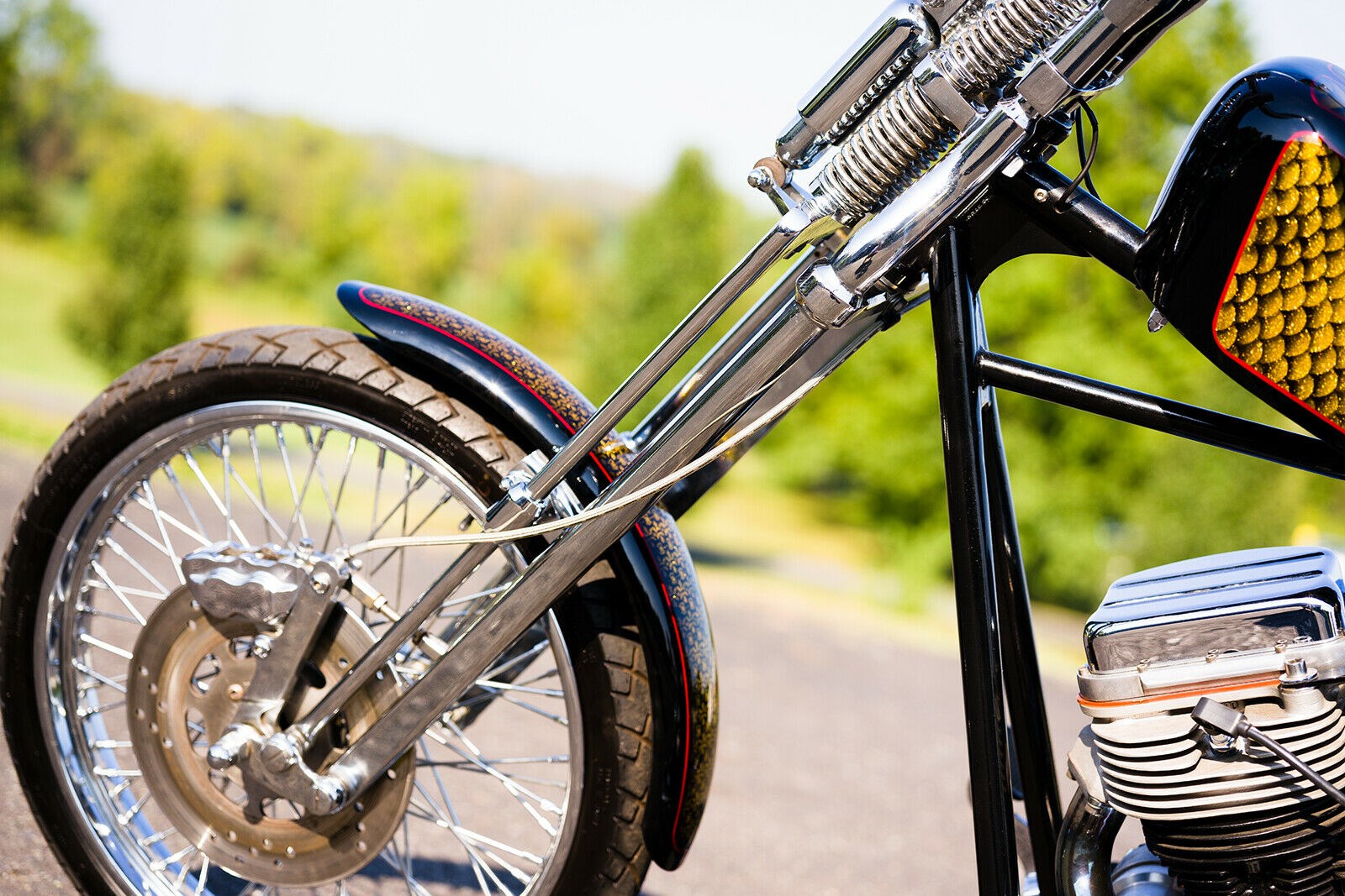 2020 American Classic Motors Chopper (Custom Gold Metal Flake