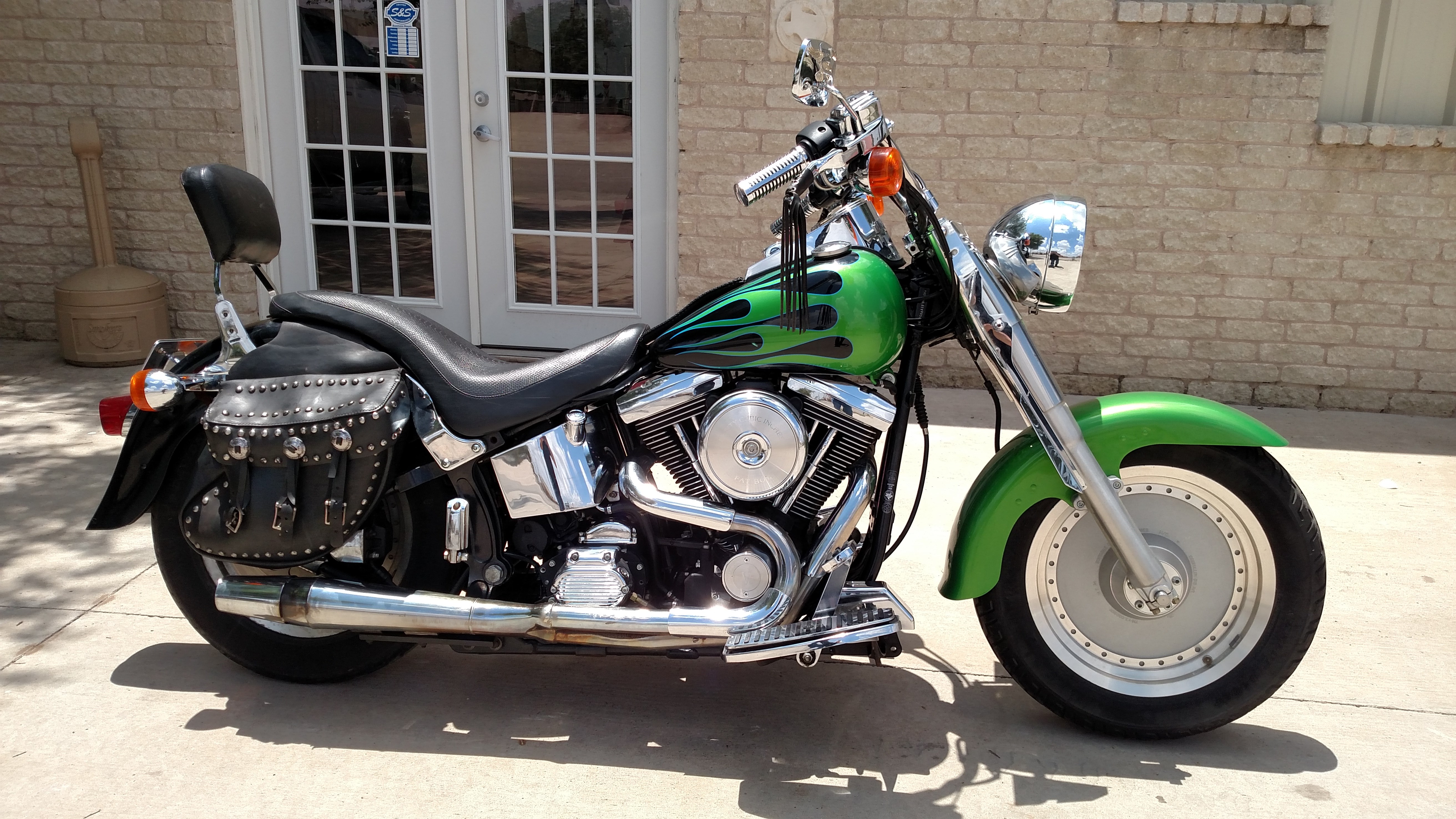 1997-harley-davidson-flstf-softail-fat-boy-black-w-candy-green