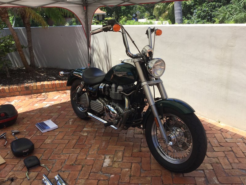 2004 triumph bonneville america dark green fort lauderdale