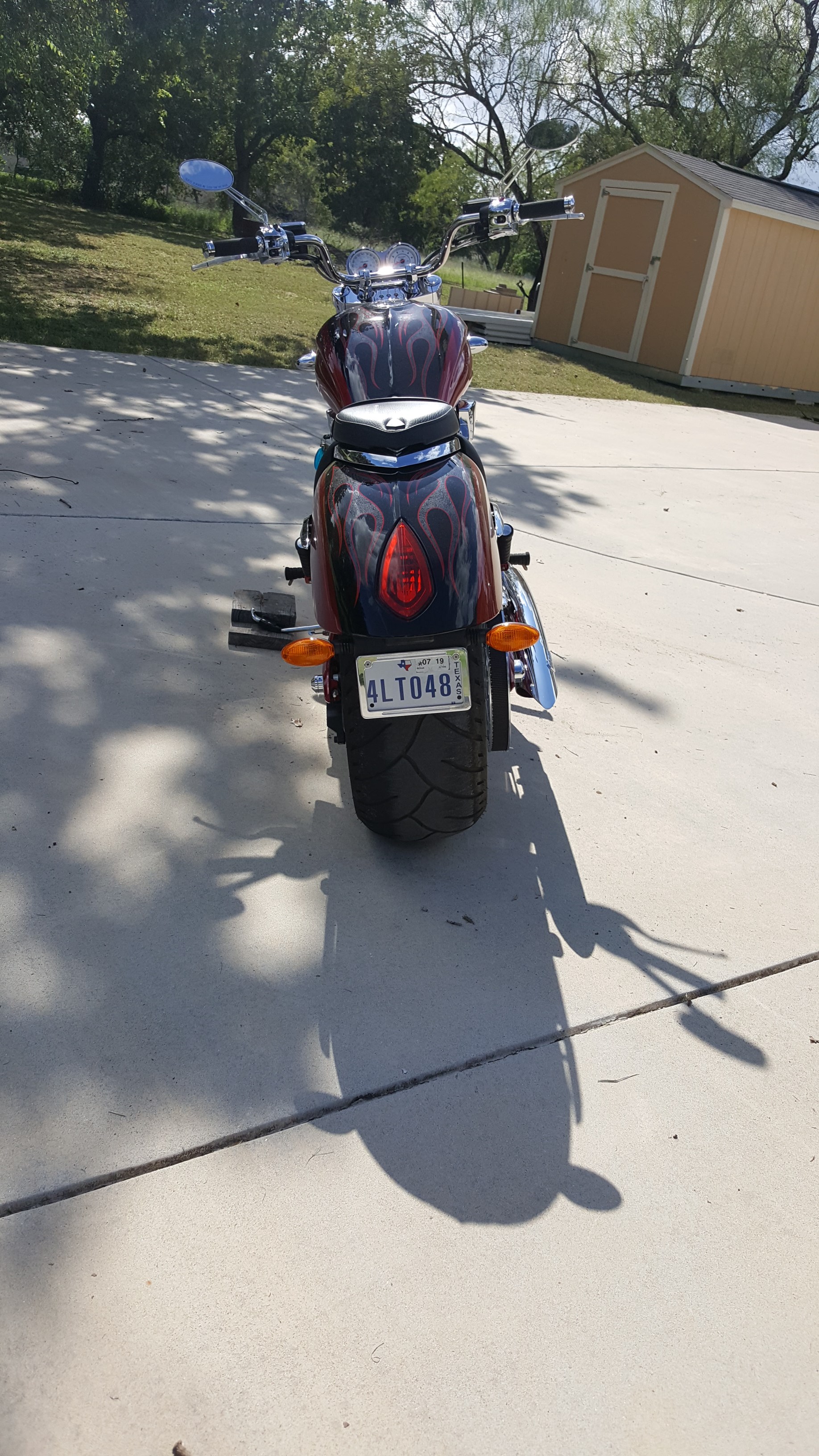 2008 Victory Vegas® Jackpot™ (Red/Black with flames), Von Ormy, Texas