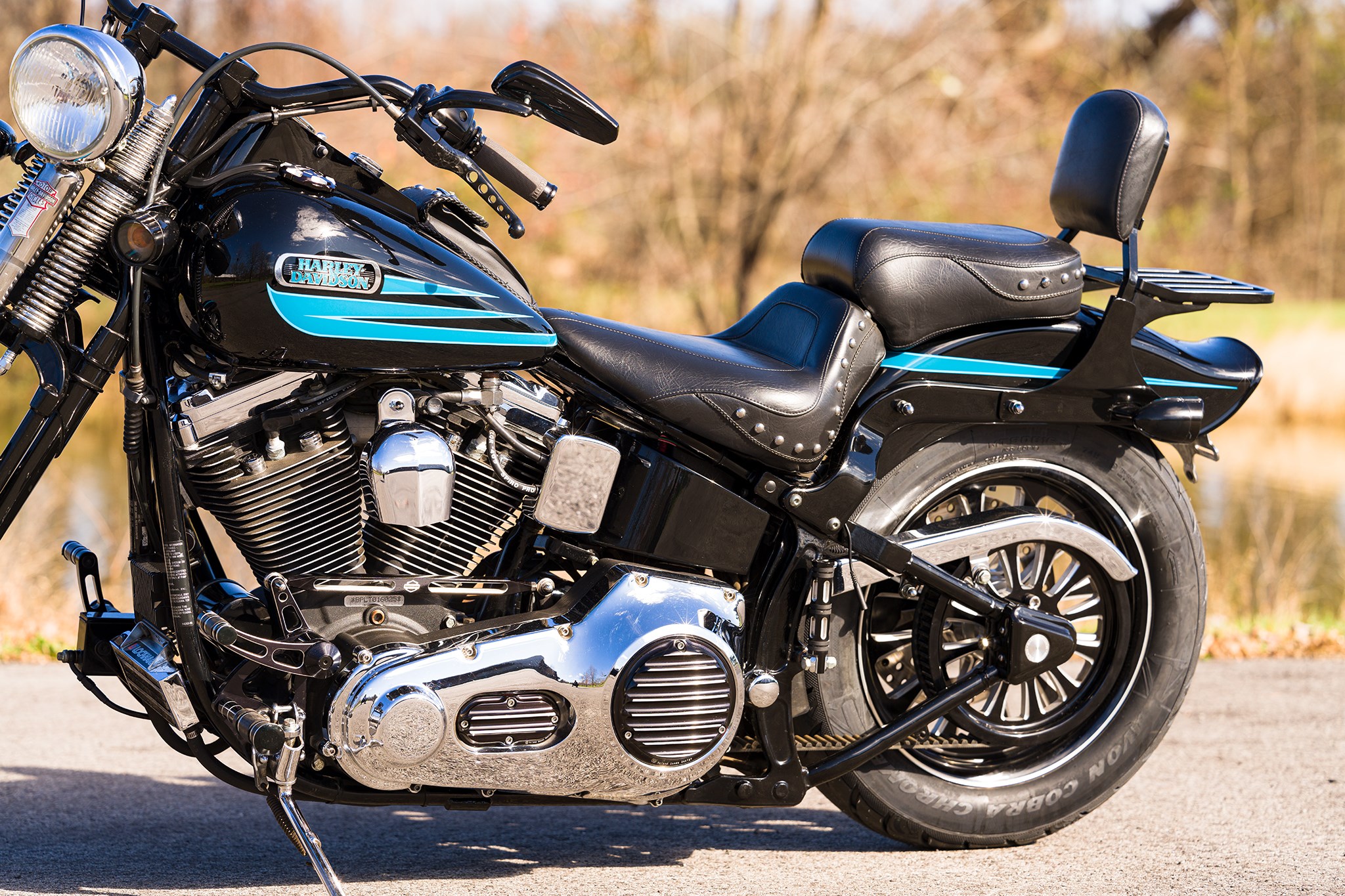 1995 HarleyDavidson® FXSTSB Bad Boy (Black W/ Blue Inlay