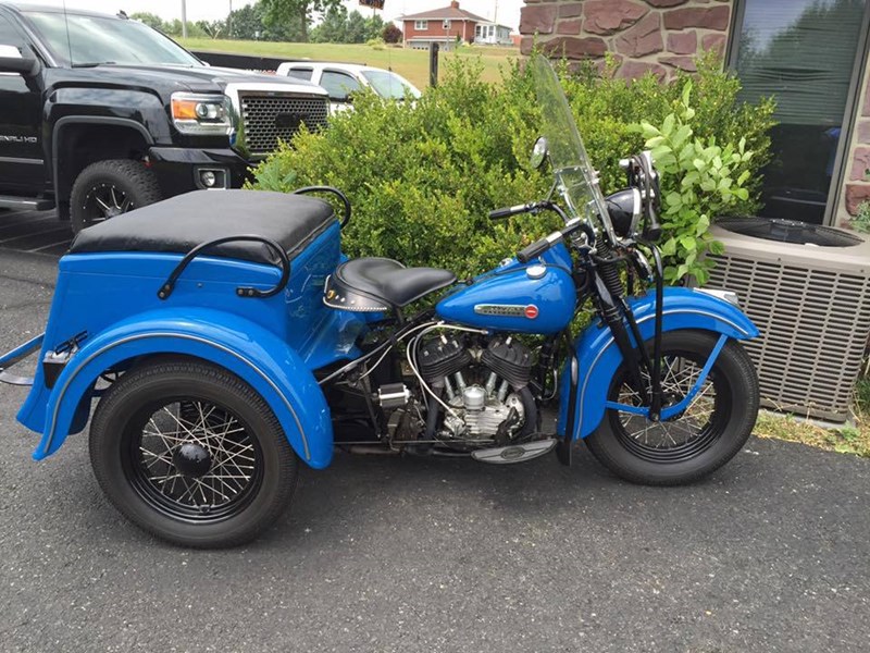 1948 Harley-Davidson® G Servi-Car with tow bar (Azure Blue