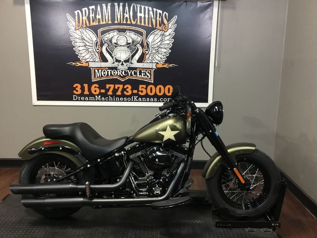 2017 HarleyDavidson® FLS Softail® Slim® S (FLAT GREEN), Wichita