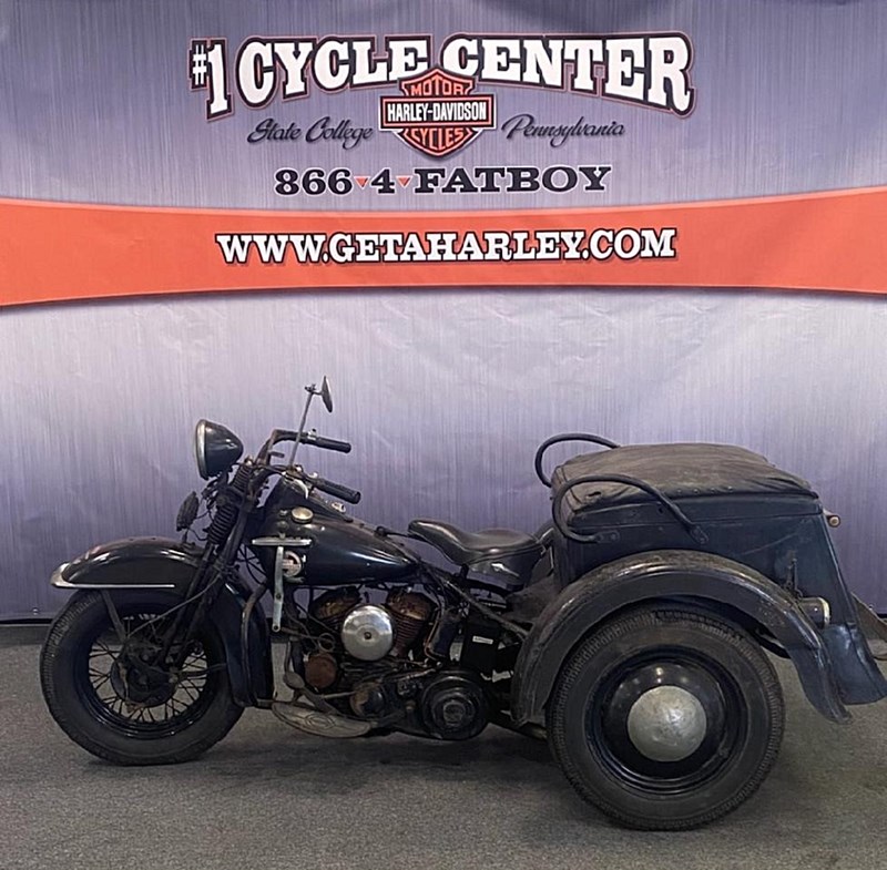 1957 HarleyDavidson® G ServiCar with tow bar for Sale in Centre Hall