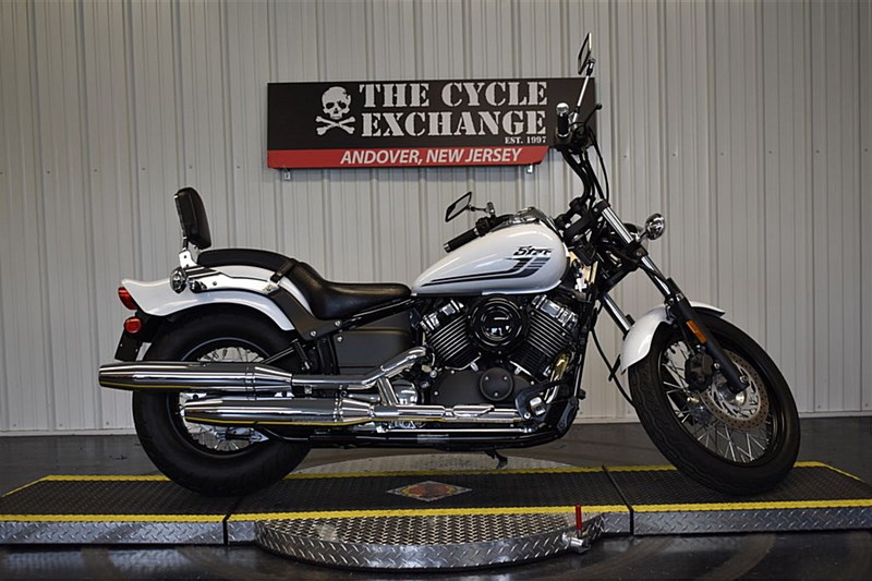 2016 Yamaha V Star 650 Custom (White), Andover, New Jersey (1007333) CycleCrunch