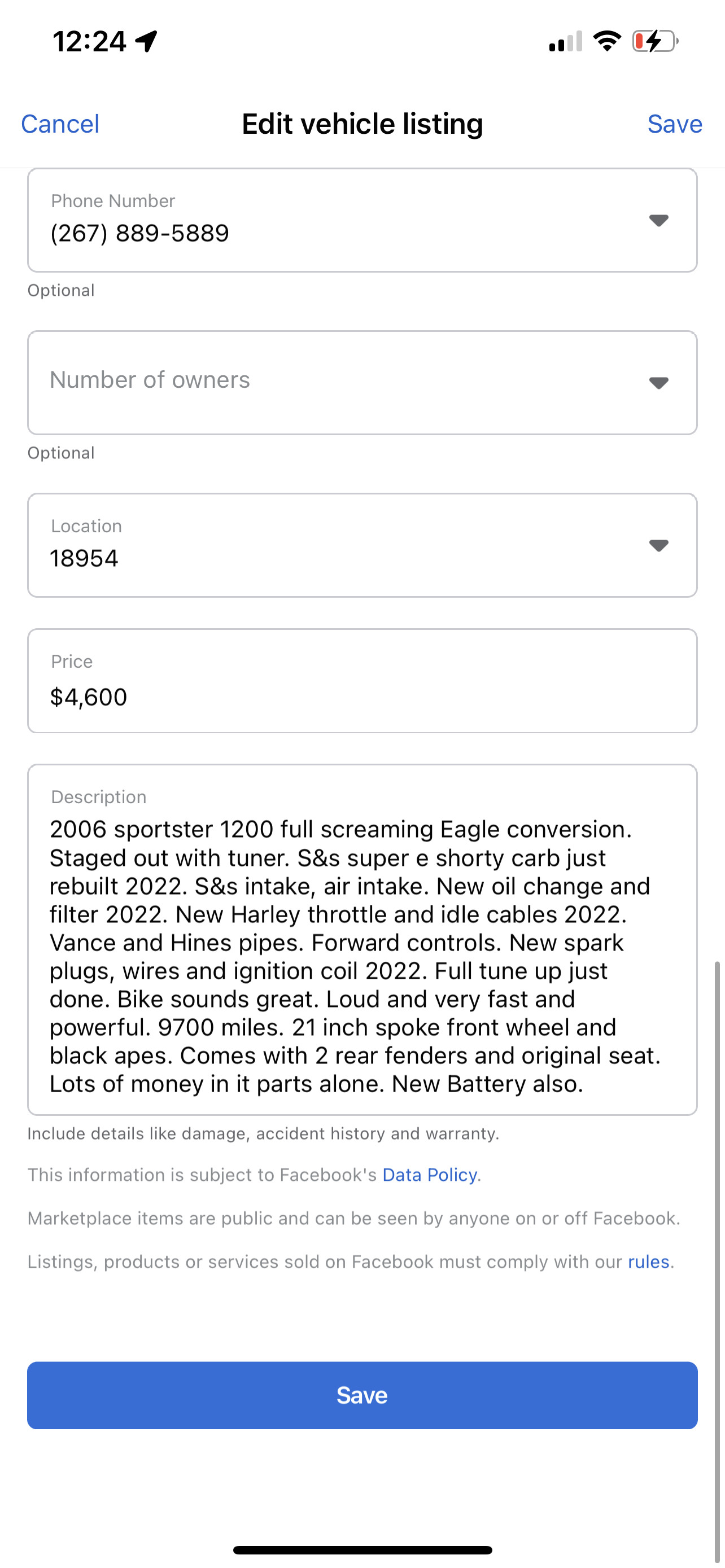 2006 HarleyDavidson® XL1200C Sportster® 1200 Custom for Sale in