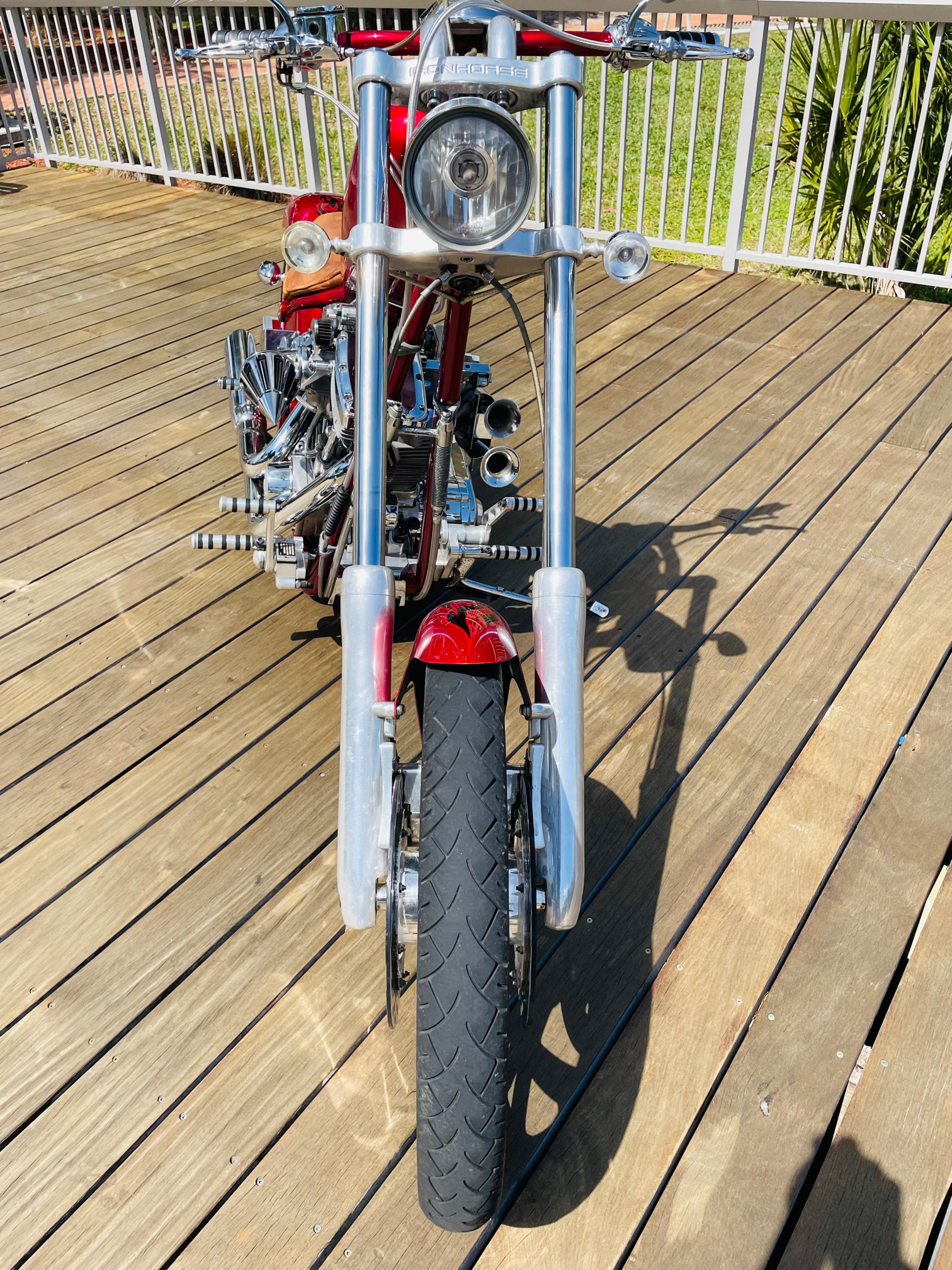 Commandes De Guidon American Ironhorse Texas Chopper - Avec Jauge Et LED, Occasion