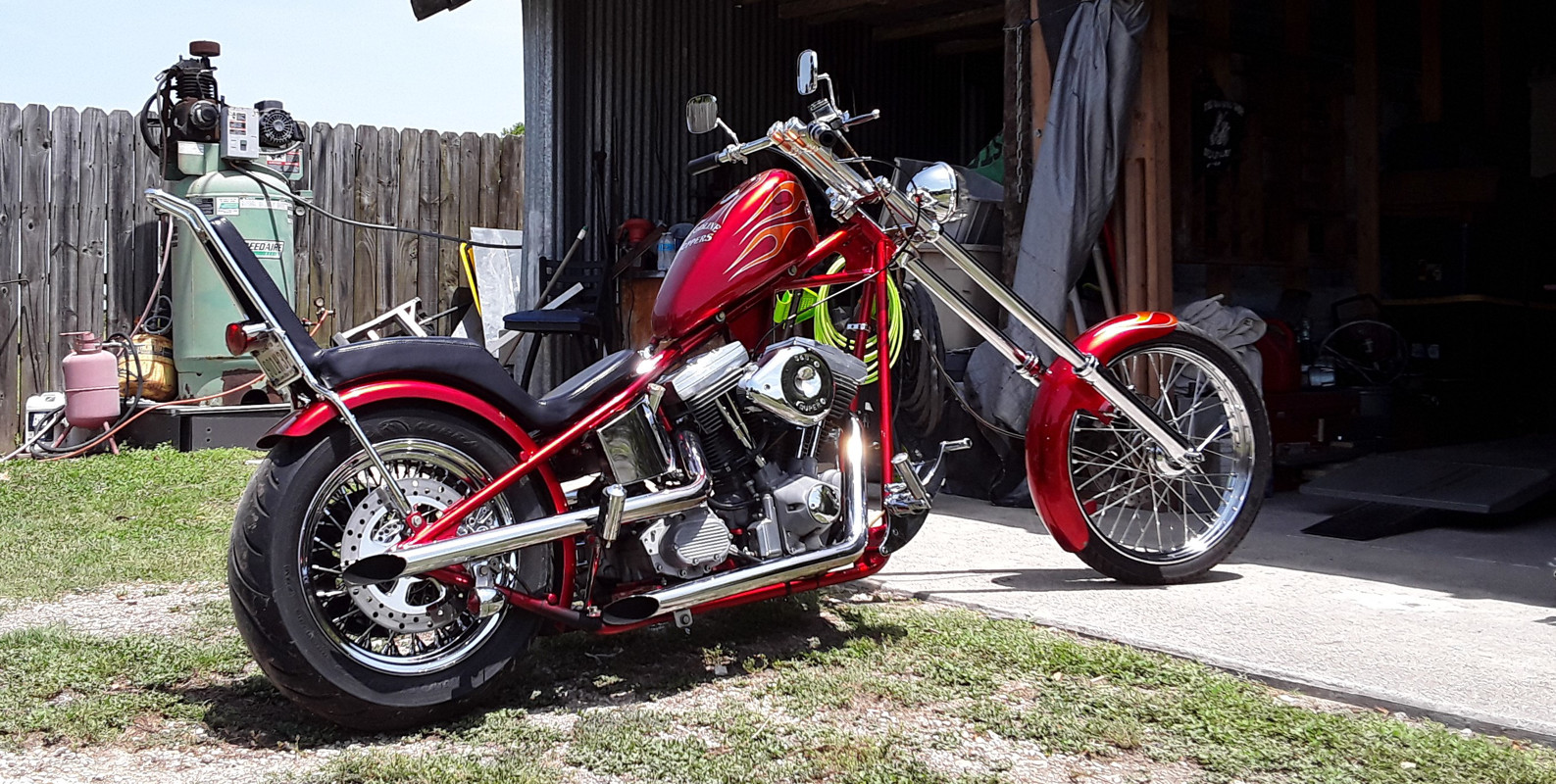 Old school harley chopper best sale for sale